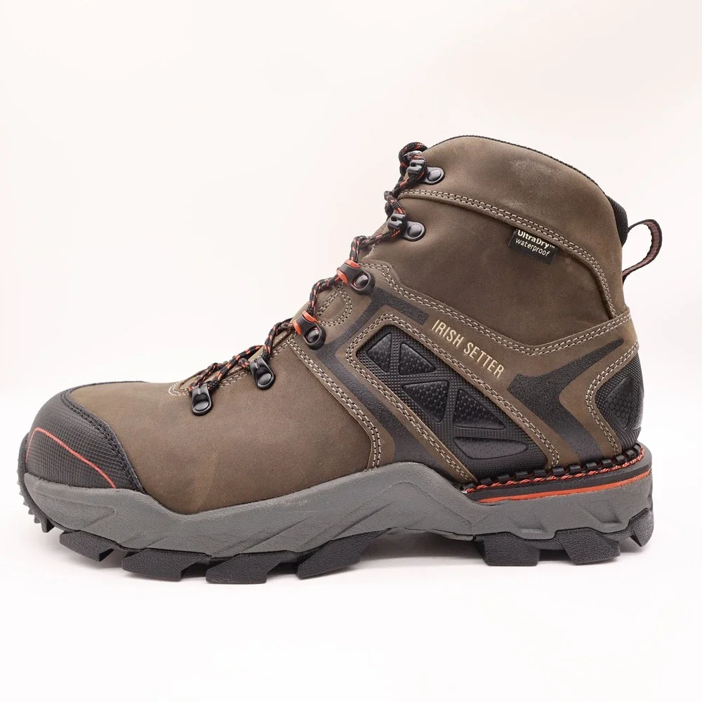 Irish Setter Boots Mens 13 D Crosby Leather Waterproof Safety Toe 83628 NIB